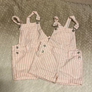 Pink wonder nation girls overalls size 4T